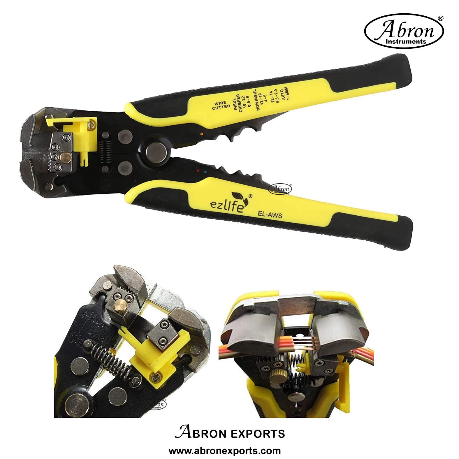 Cable Automatic Cutter Crimper Connector wire Multipurpose Tool 5 in1 Stripping Pliers Abron AE-1224W 
